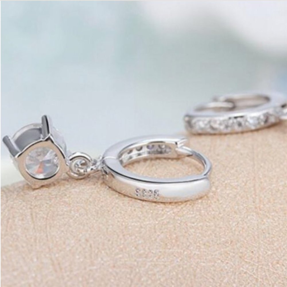 NEW 925 Sterling Silver Drop Earrings - Picture 11 of 12